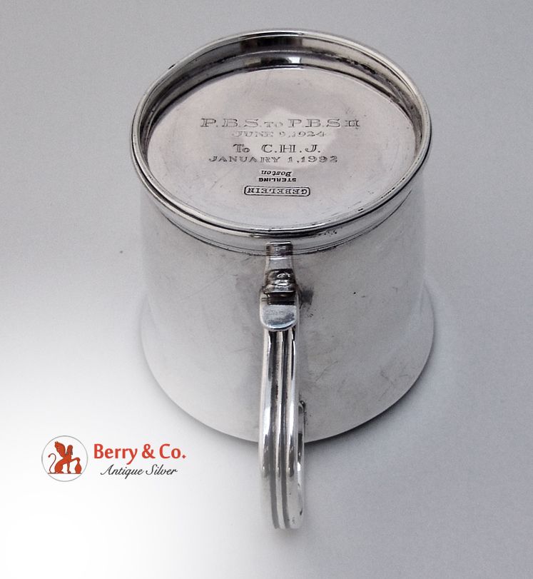 Gebelein Baby Cup Sterling Silver Hand Made 1920