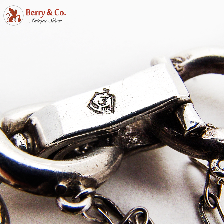 Bold Figure 8 Link Bracelet Sterling Silver 1950 Mexico