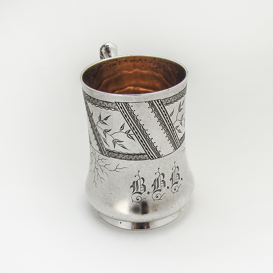 Aesthetic Cup Coin Silver Vanderslice San Francisco CA 1860