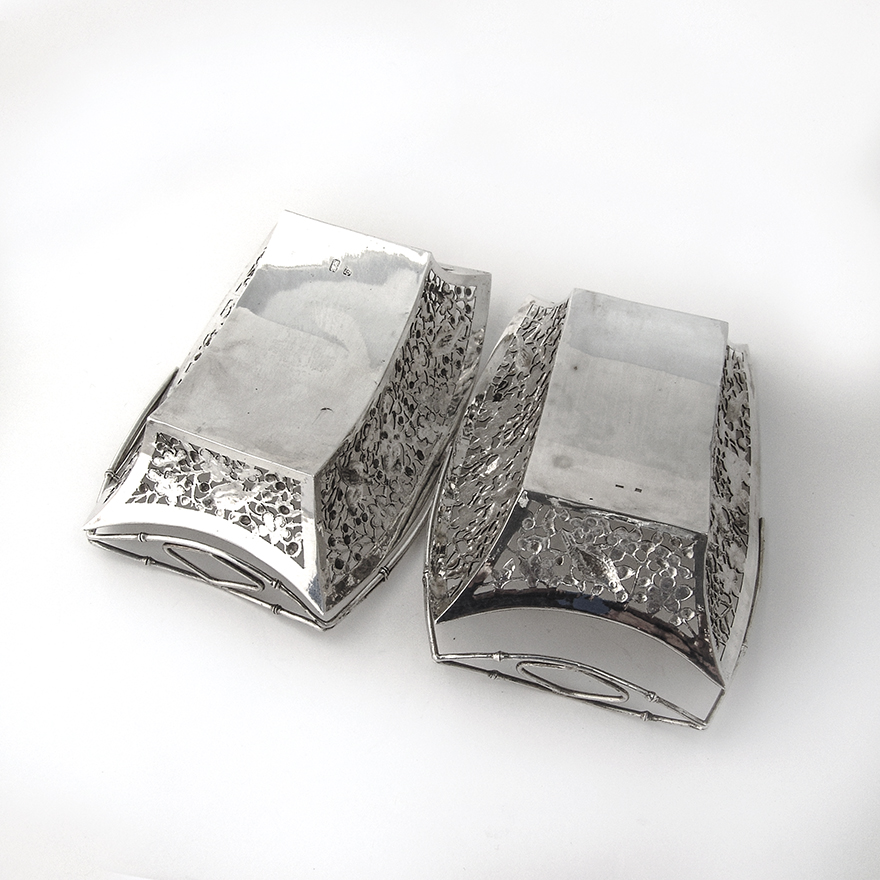 Antique Chinese Export Silver Baskets Tuck Chang 1900