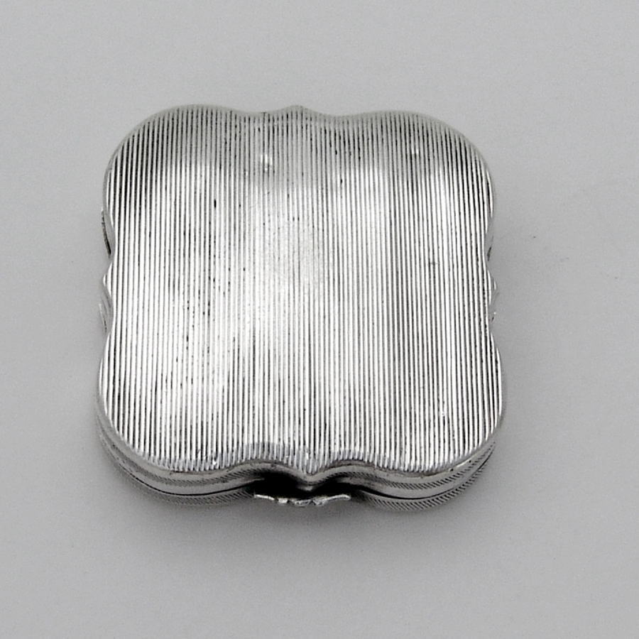 19th Century Dutch Silver Engraved Peppermint Box Mono