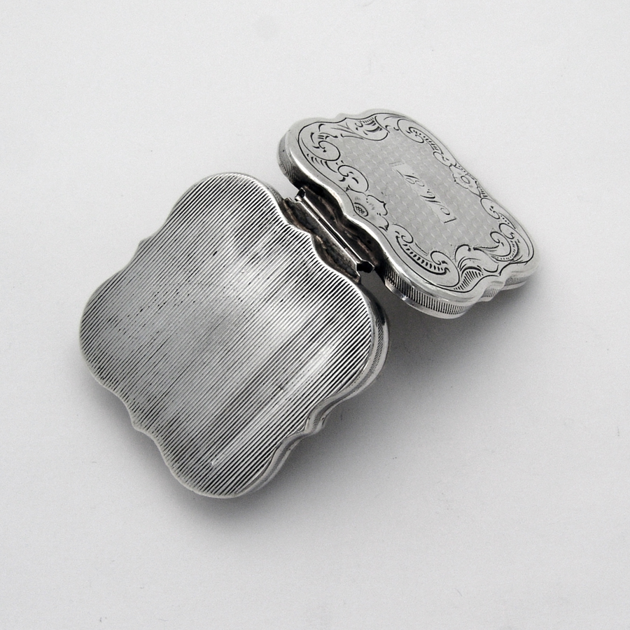 19th Century Dutch Silver Engraved Peppermint Box Mono