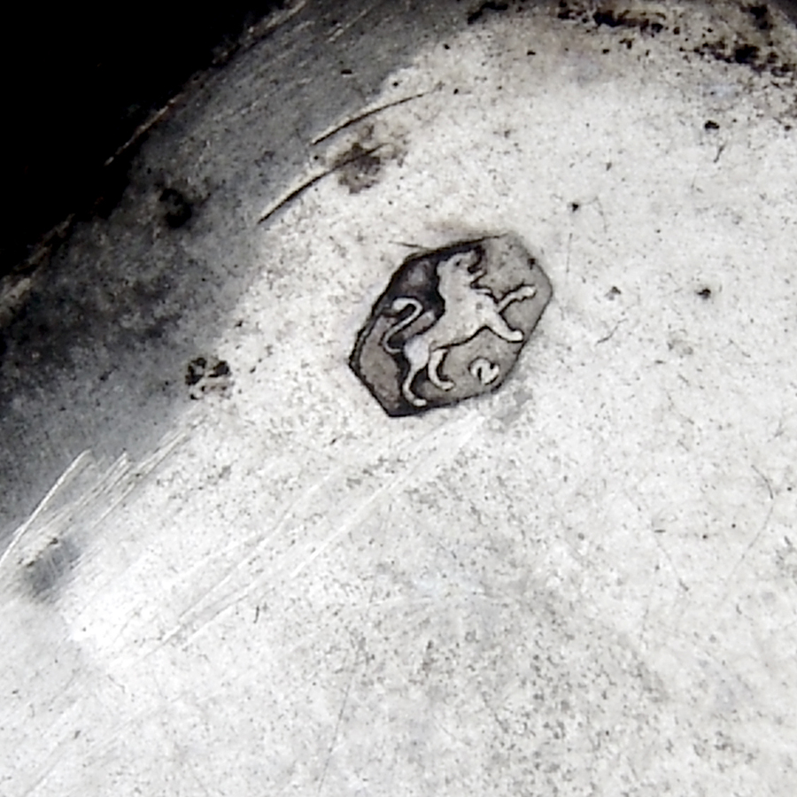 19th Century Dutch Silver Engraved Peppermint Box Mono