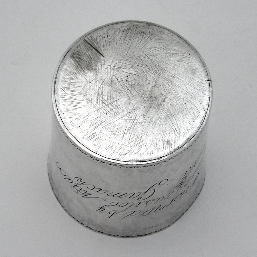 Indian Colonial Presentation Beaker Cup Sterling Silver 1880