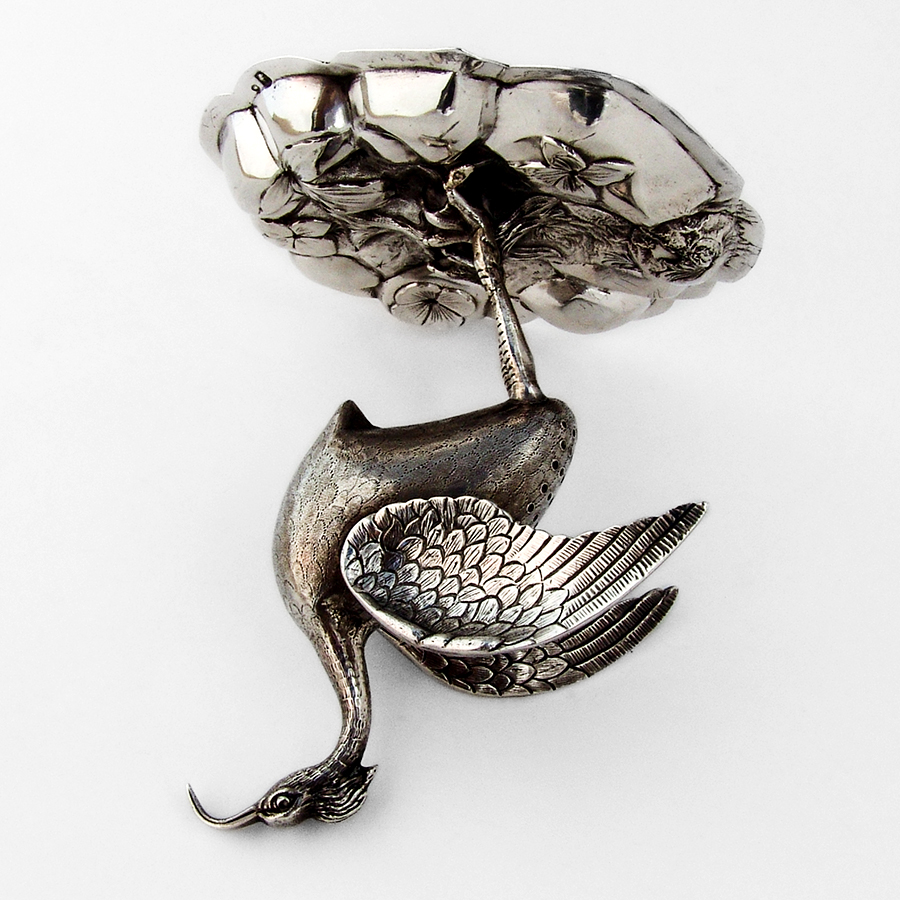 Portuguese Figural Ibis Toothpick Holder 833 Standard Silver 1900