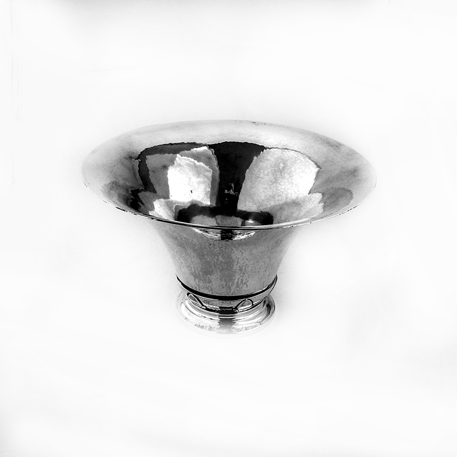 Georg Jensen Cactus Centerpiece Bowl Vase Sterling Silver 1945 Denmark
