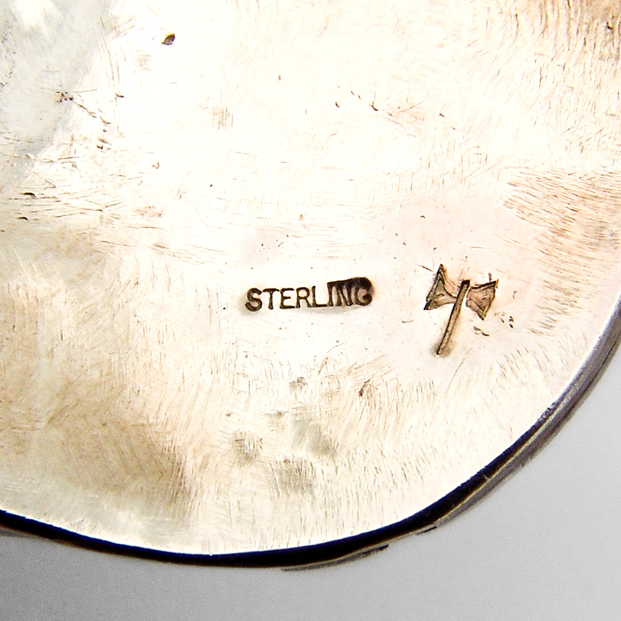 Pueblo Pottery Form Large Pendant Sterling Silver 1960