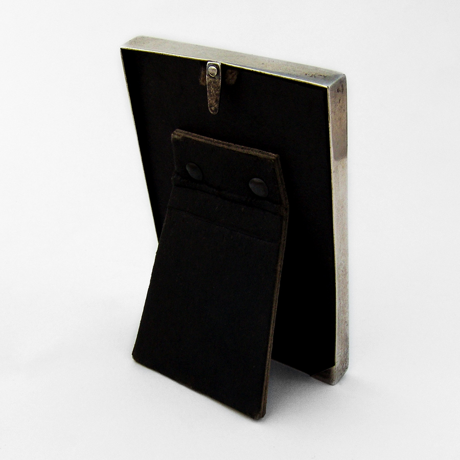 German Picture Frame Hermann Behrnd 800 Standard Silver 1890s