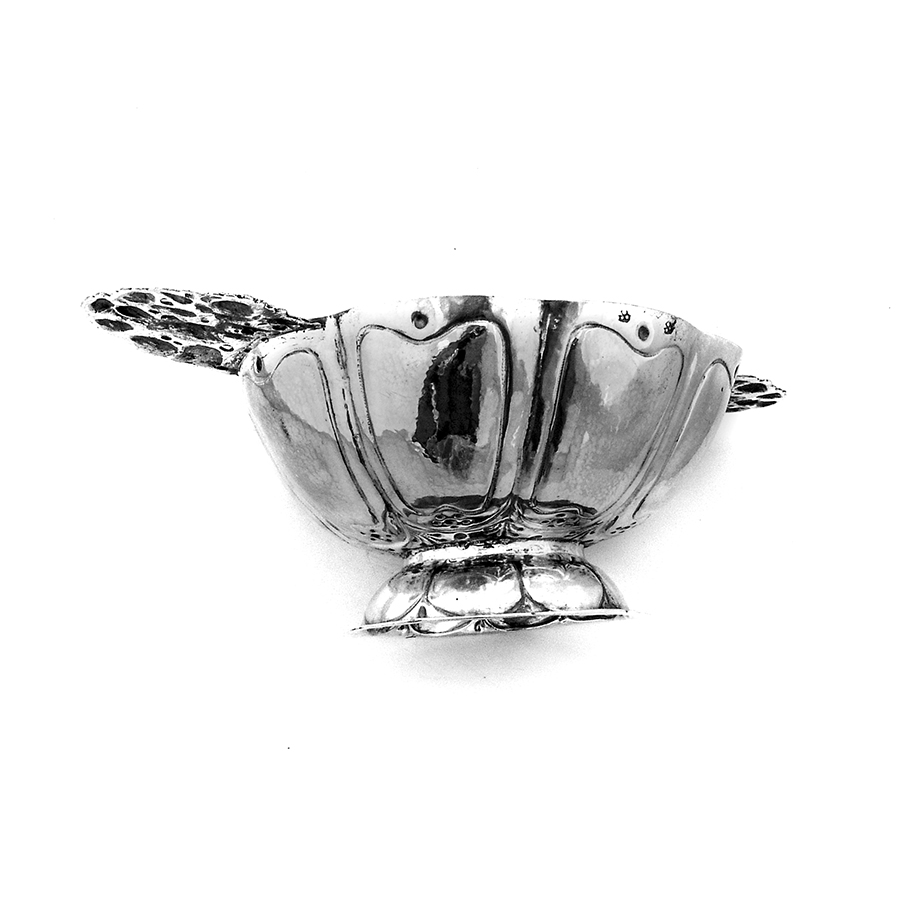 Norden German Brandy Bowl Cupid Tab Handles 800 Standard Silver 1800