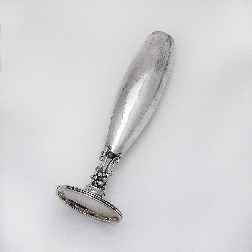 Arts And Crafts Vase Grape Foot Avanti Sterling Silver Mexico