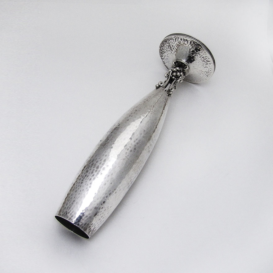 Arts And Crafts Vase Grape Foot Avanti Sterling Silver Mexico