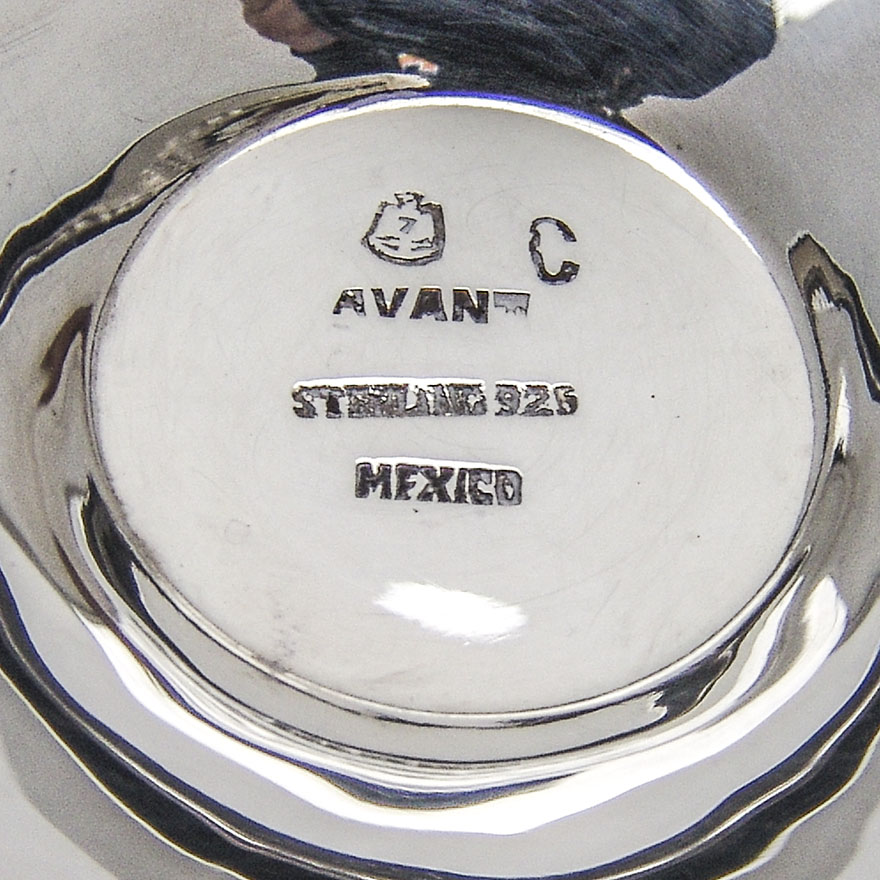 Arts And Crafts Vase Grape Foot Avanti Sterling Silver Mexico