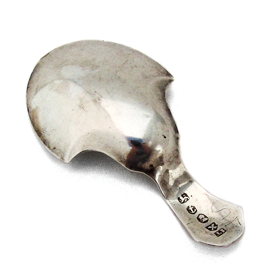 English Tea Caddy Spoon John Turner Sterling Silver 1821 Mono JEM