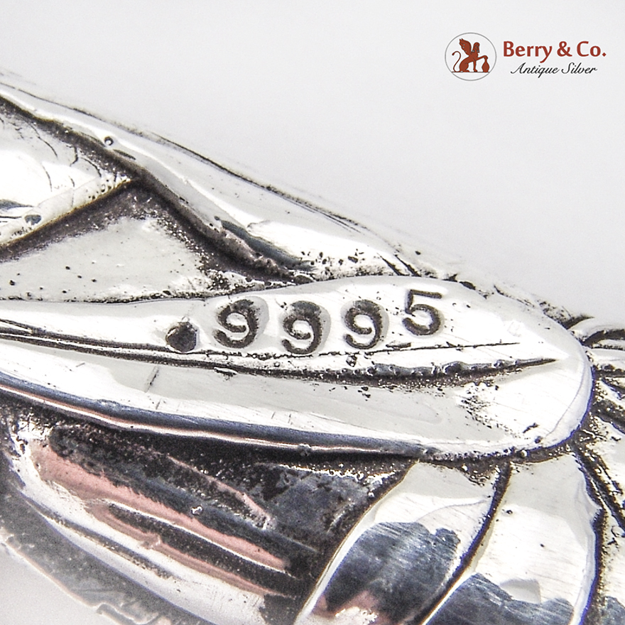 English Figural Sea Theme Letter Opener Terry Shaverin Sterling Silver 1993