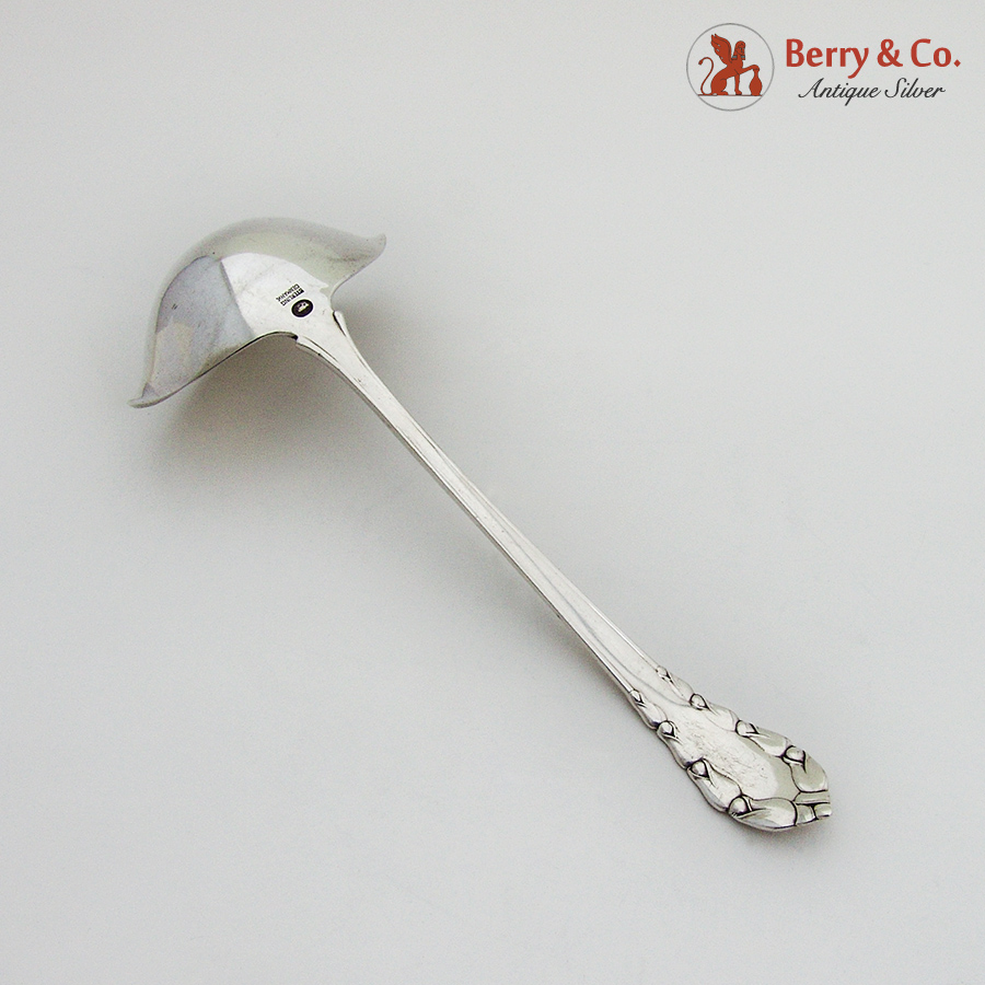 Lily Of The Valley Gravy Ladle Georg Jensen Sterling Silver Denmark