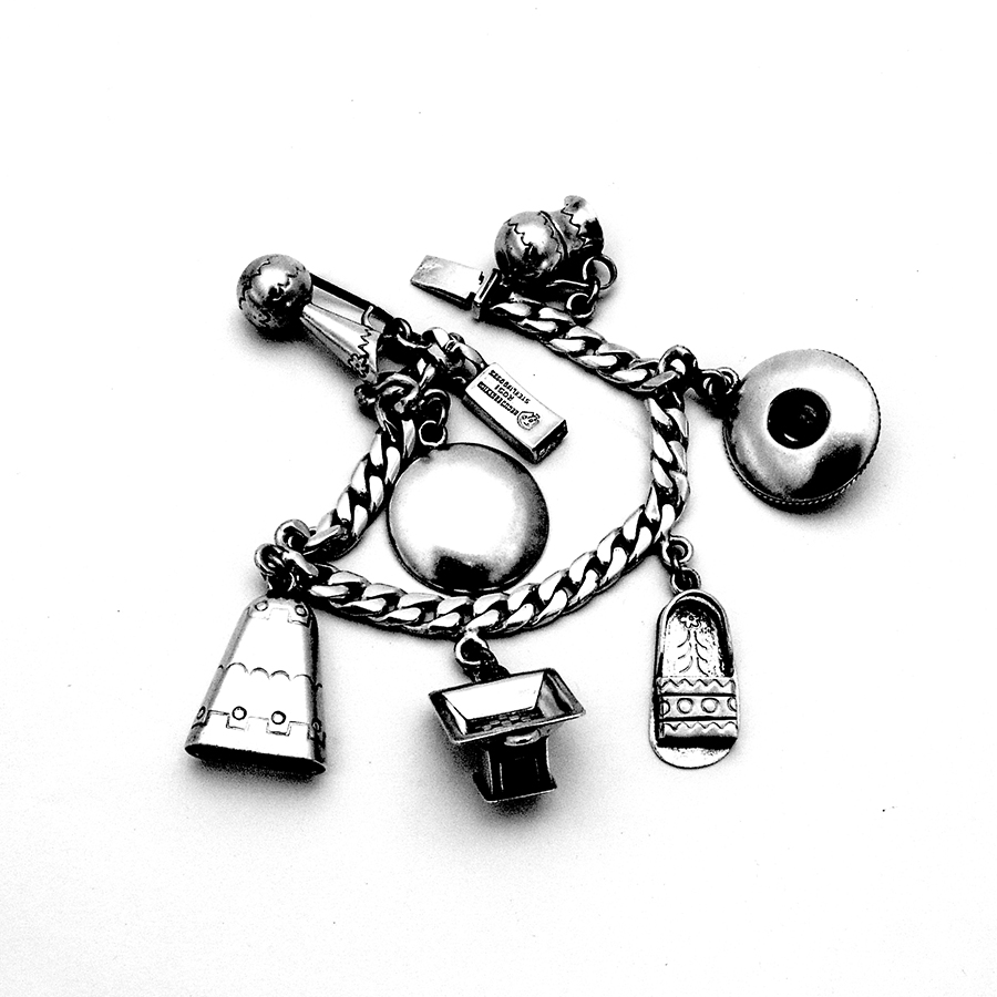 Rosi Mexican Charm Bracelet Sterling Silver 1970