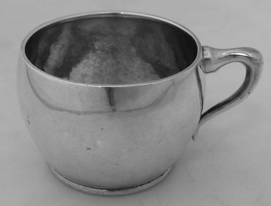 Arts and Crafts Cup Christmas 1889 From Mother and Father Shreve Sterling 