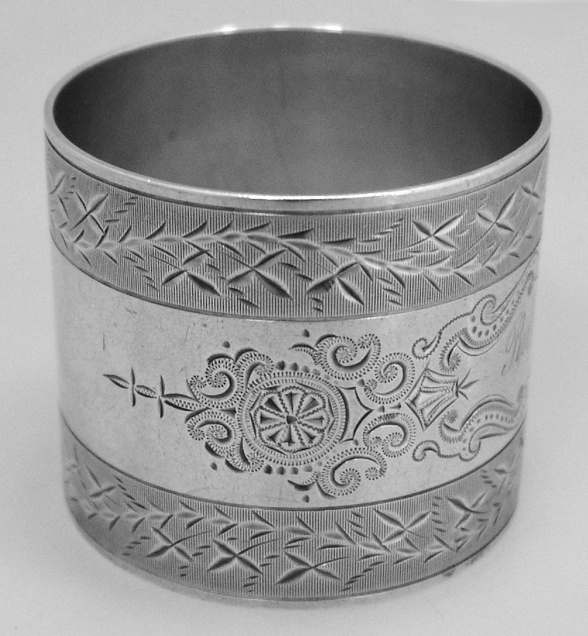 American Coin Silver Napkin Ring c. 1875