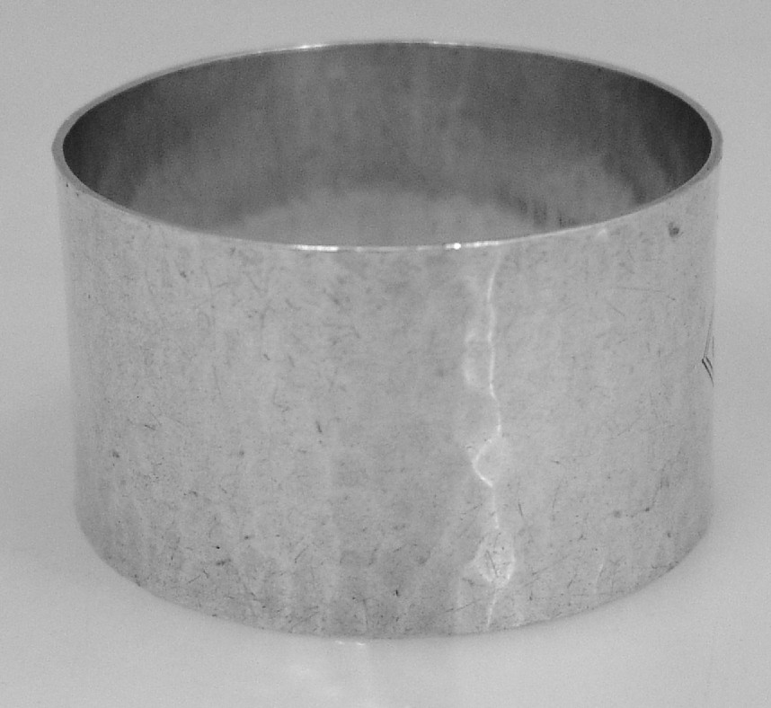Arts and Crafts Sterling Silver Napkin Ring J E Blake Sterling Silver 1910