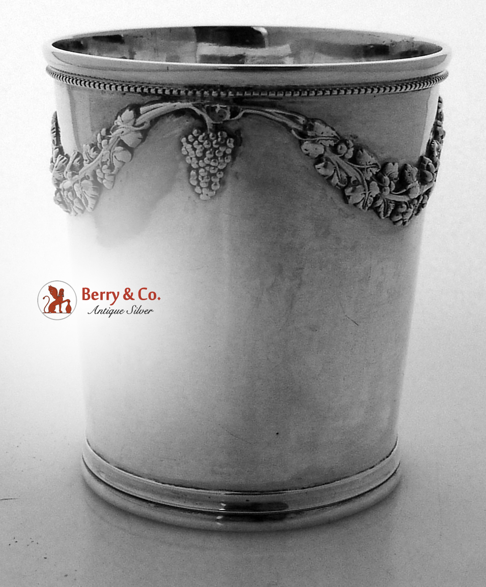 American Coin Silver Beaker Baldwin Christmas 1852