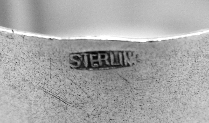 Sterling Silver Napkin Ring San Carlos Boromeo Mission 1920