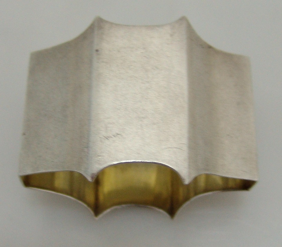 Sterling Silver Napkin Ring Mission Dolores 1920