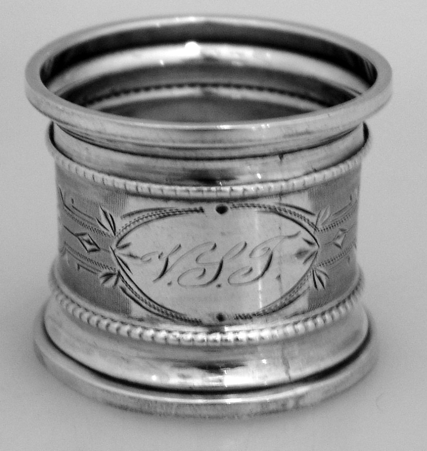 Coin Silver Napkin Ring 1880