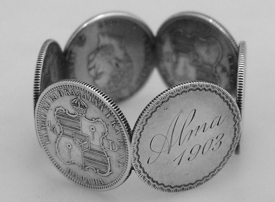 Hawaiian Quarter Napkin Ring 1900 Shreve 