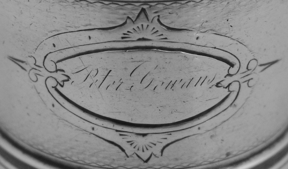 American Coin Silver Napkin Ring 1875