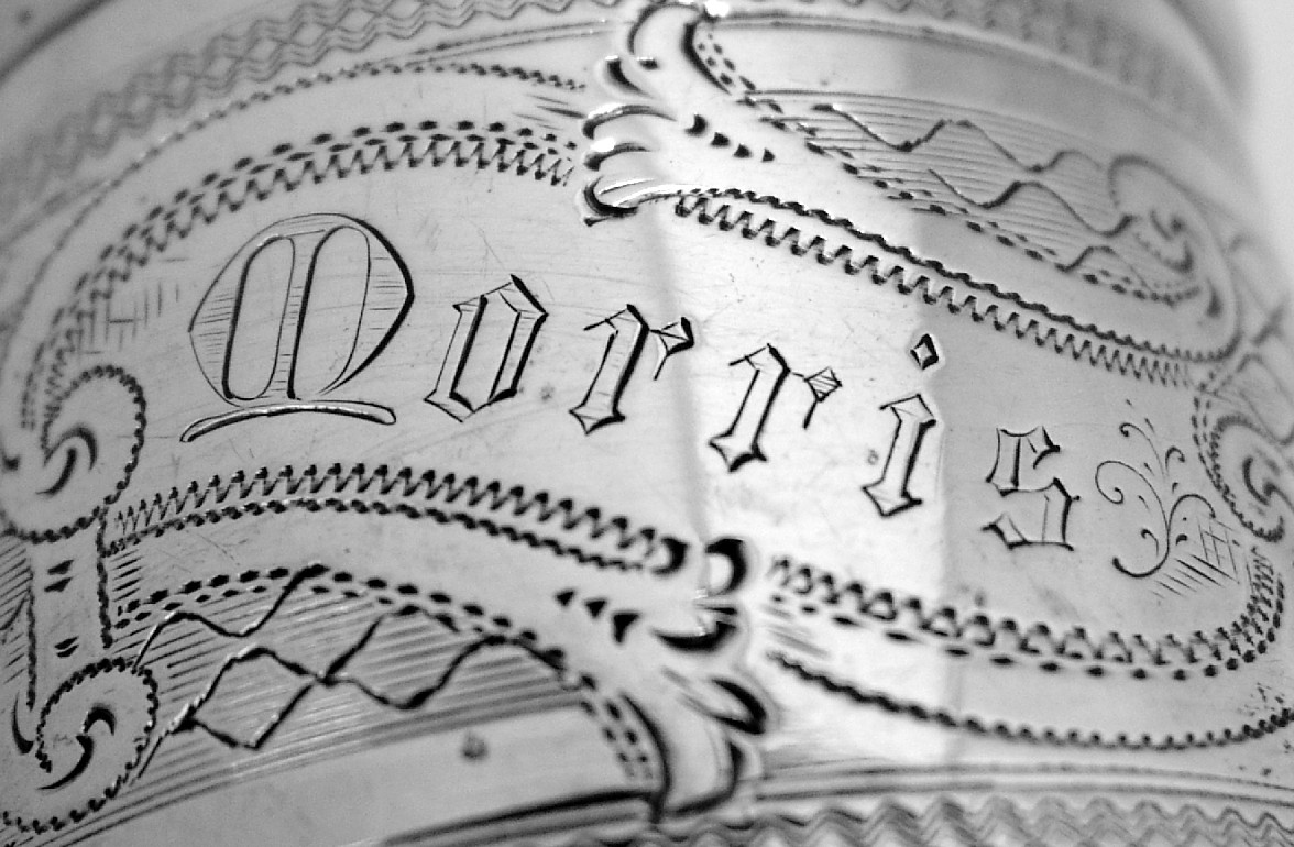 American Coin Silver Napkin Ring 1880
