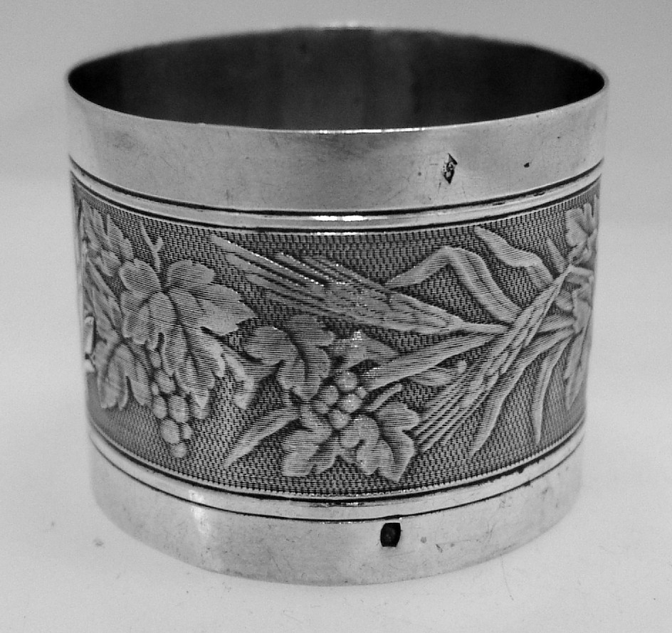French Sterling Silver Napkin Ring 1890