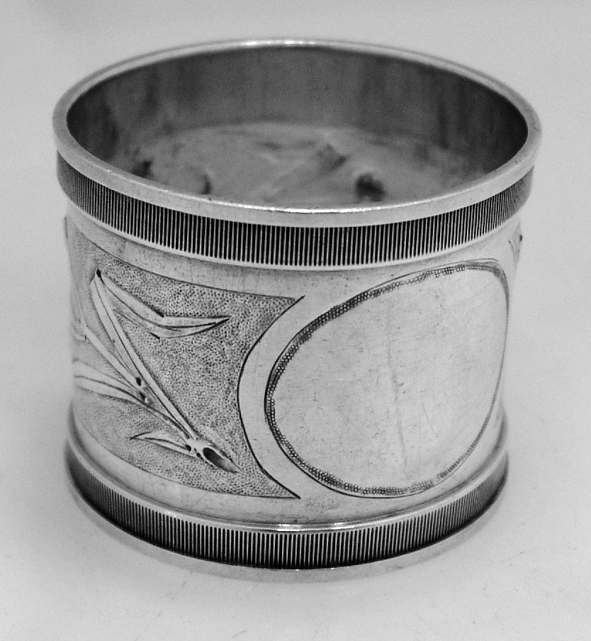 American Coin Silver Napkin Ring 1880