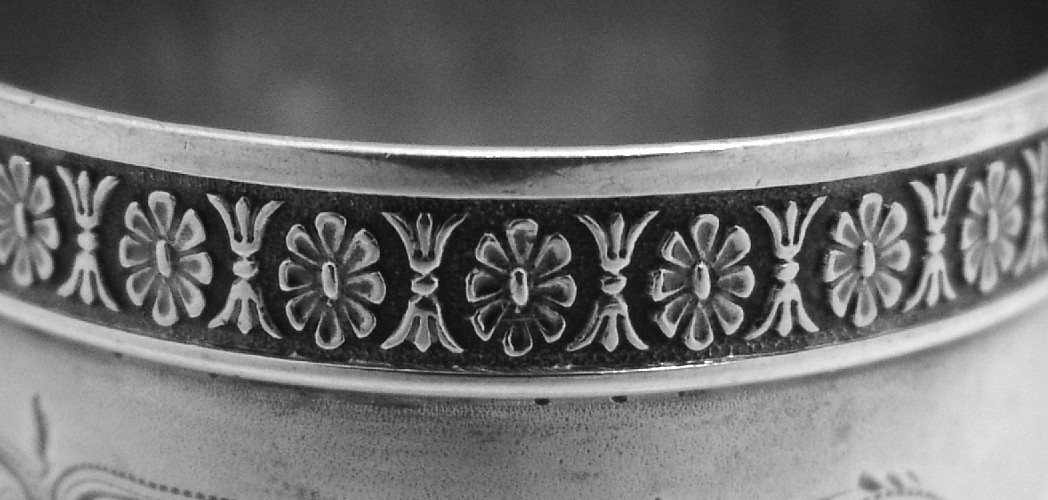 American Coin Silver Napkin Ring 1880