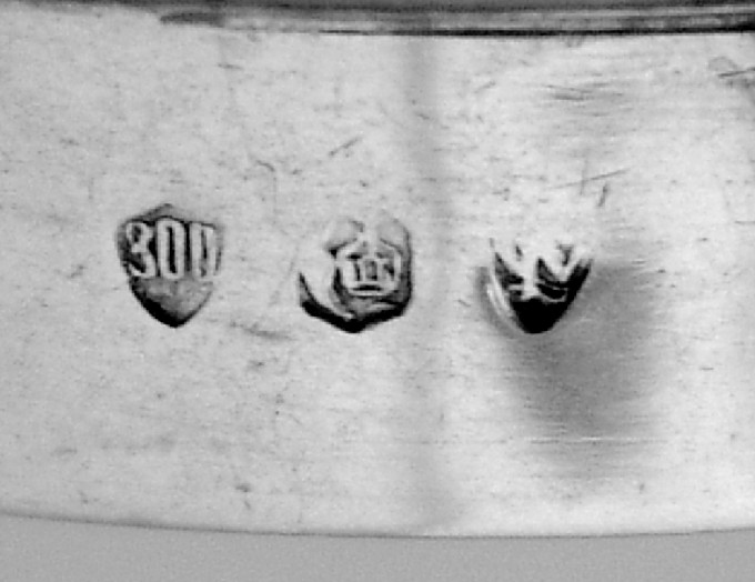 German 800 Standard Silver Napkin Ring1900