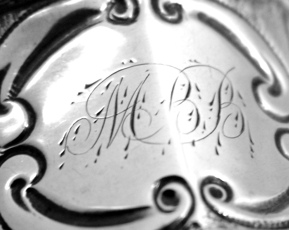 American Coin Silver Repousse Napkin Ring 1875