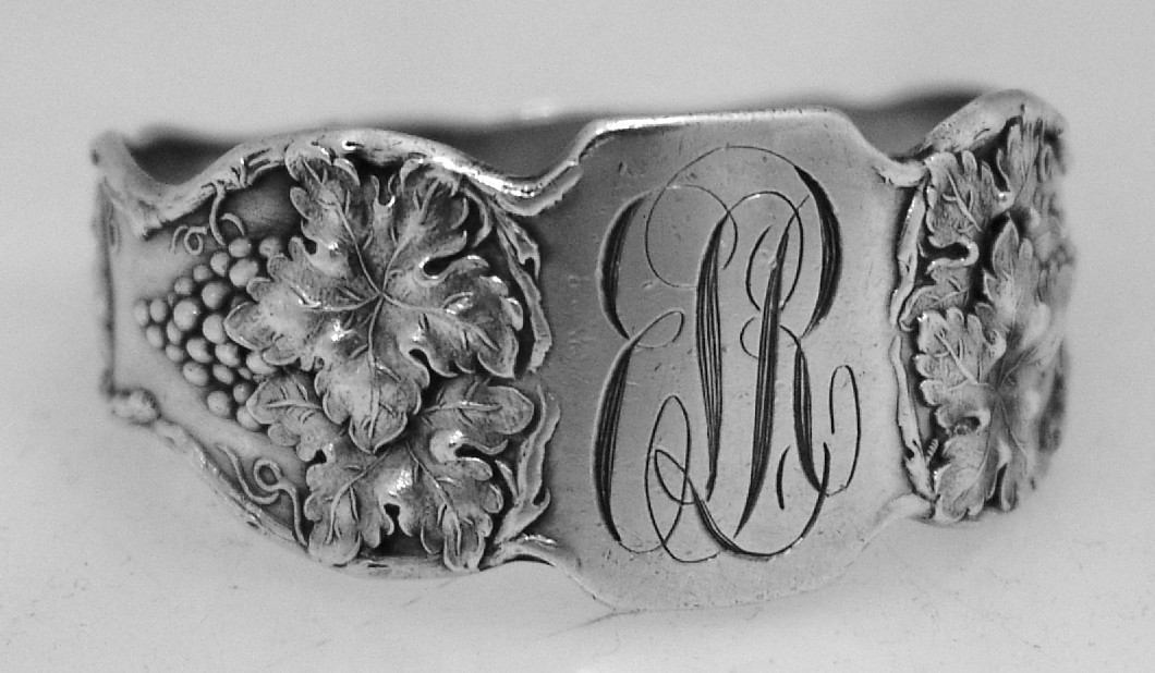 American Sterling Silver Grape Napkin Ring 1900