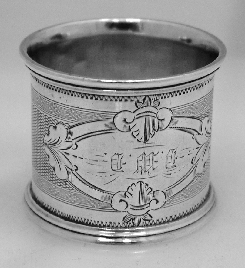American Coin Silver Napkin Rings 1880