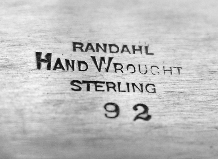 Arts and Crafts Napkin Ring Randahl 1930 Sterling Silver