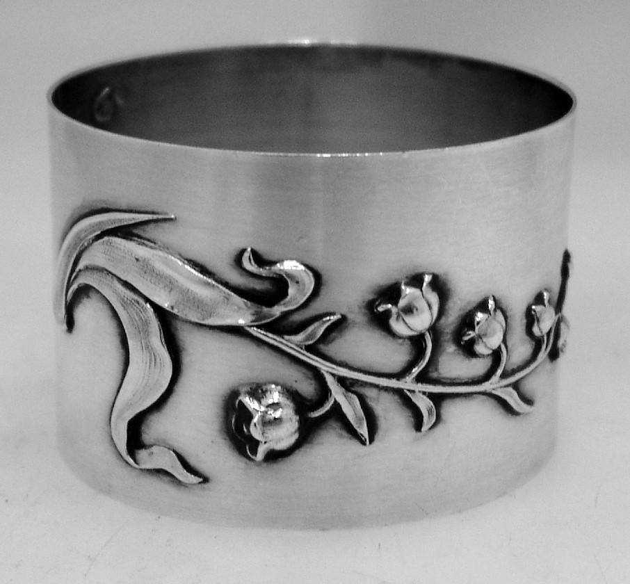 French Sterling Silver Napkin Ring 1900