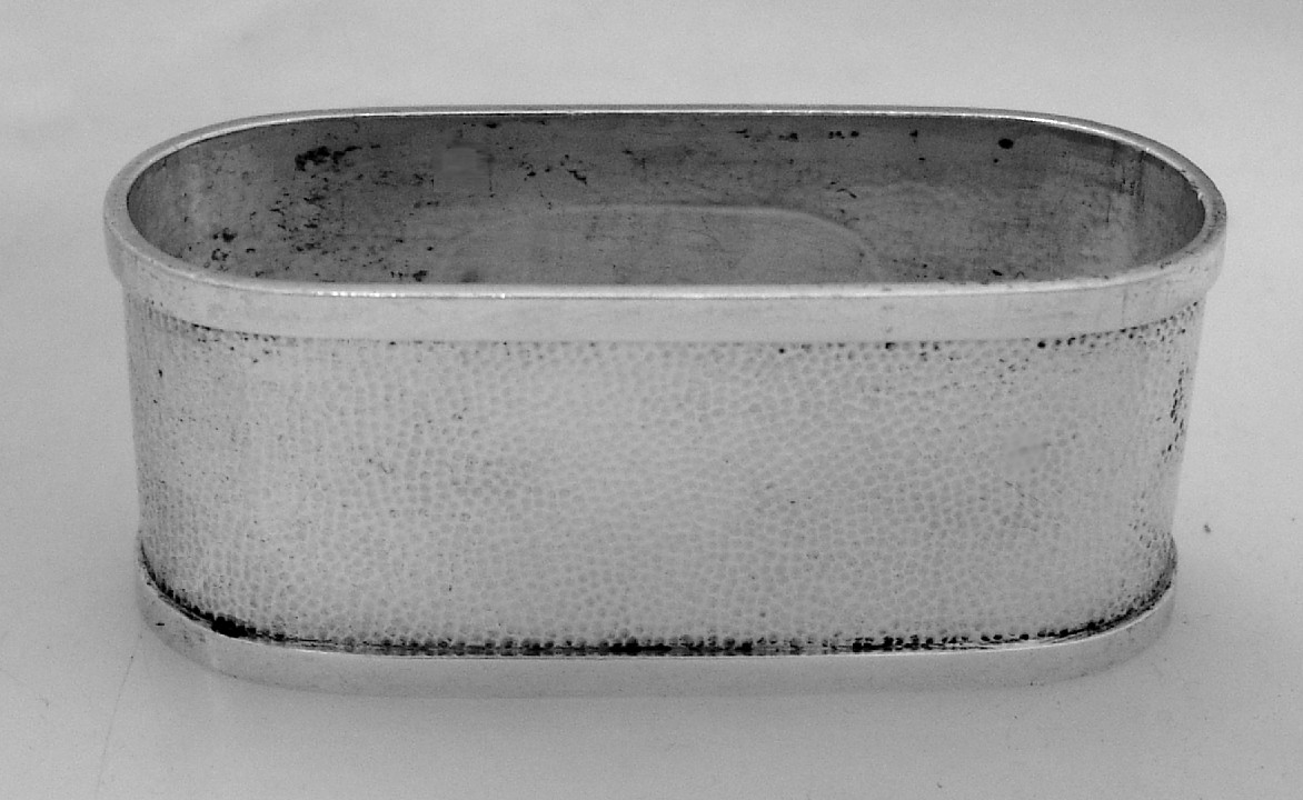 Chinese 900 Silver US Navy Napkin Ring 1900
