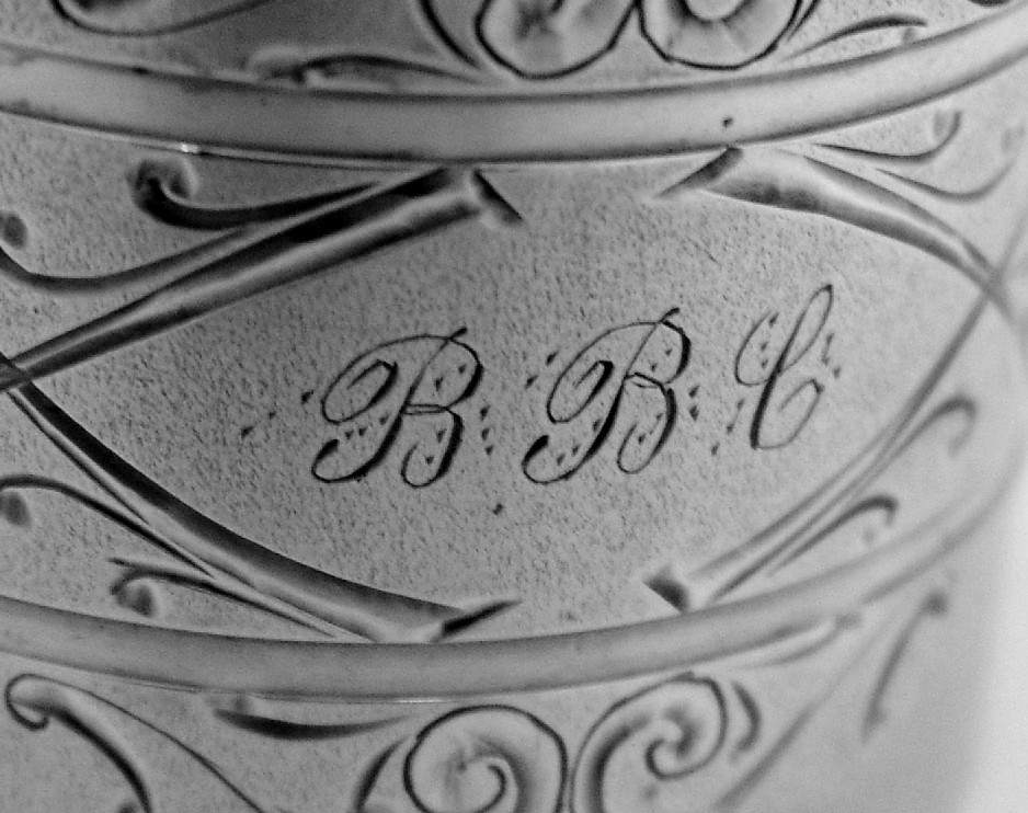 American Coin Silver Napkin Ring 1880