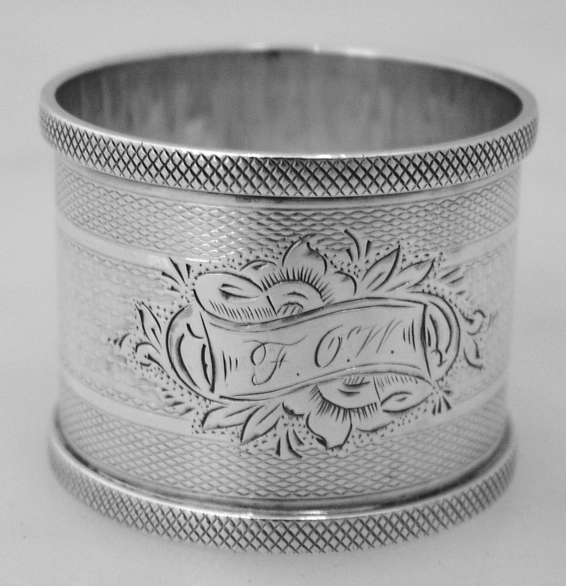 American Coin Silver Napkin Ring 1880
