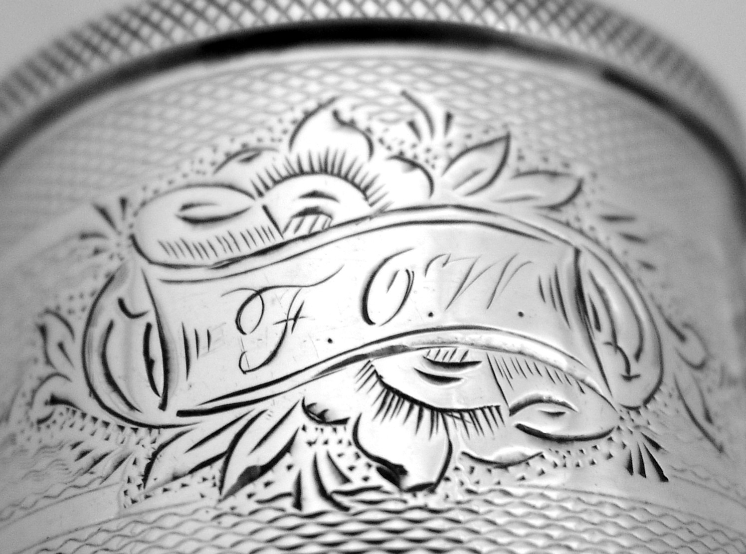 American Coin Silver Napkin Ring 1880