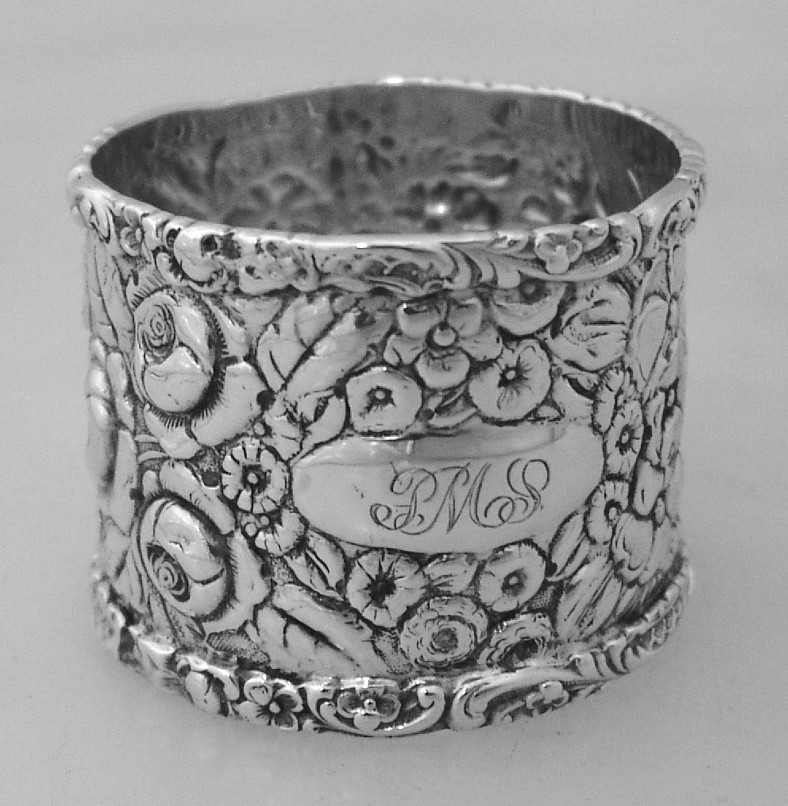 American Sterling Silver Repose Napkin Ring by Stieff 1890