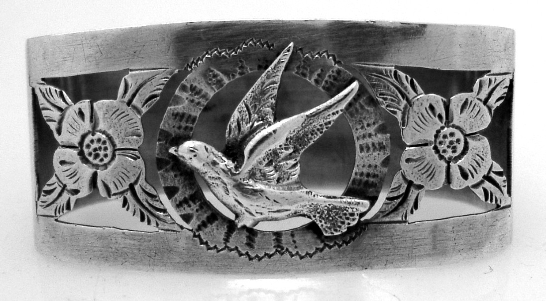 Portuguese 833 Standard Silver Open Work Napkin Ring 1930