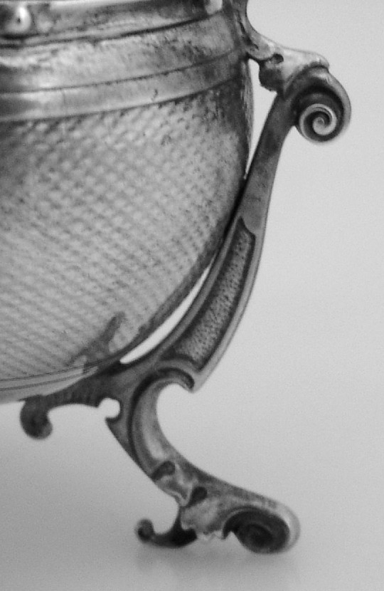 Cauldron Footed Salts Gorham 1860 Coin Silver Pair