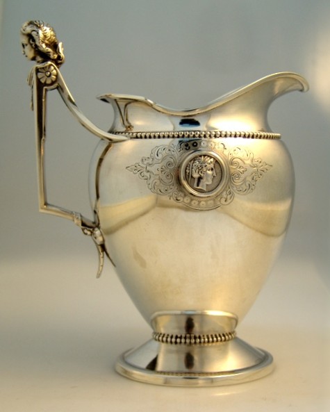 Gorham Coin Silver Medallion Creamer Gorham 1865
