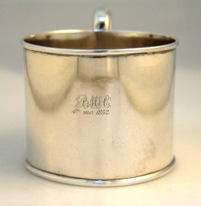 American Coin Silver Cup C. Bard and Son 1852