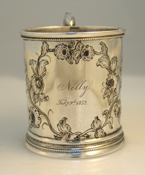 American Coin Silver Child&prime;s Cup 1852