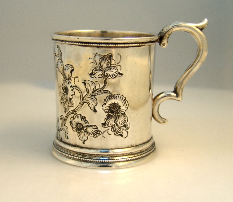 American Coin Silver Child&prime;s Cup 1852